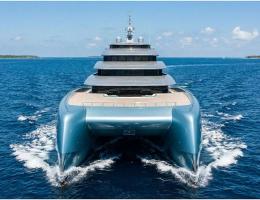 Catamaran Mega Yacht 120m Bow