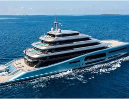 Catamaran Mega Yacht 120m Aft Deck