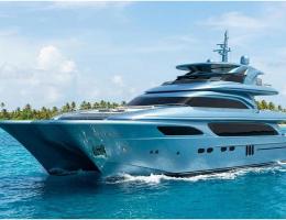 Catamaran Super Yacht 30m Port Side