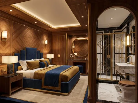 37m Sailing Yacht Guest Cabin