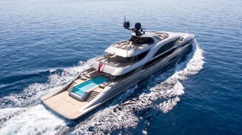 55m Super Yacht Deck